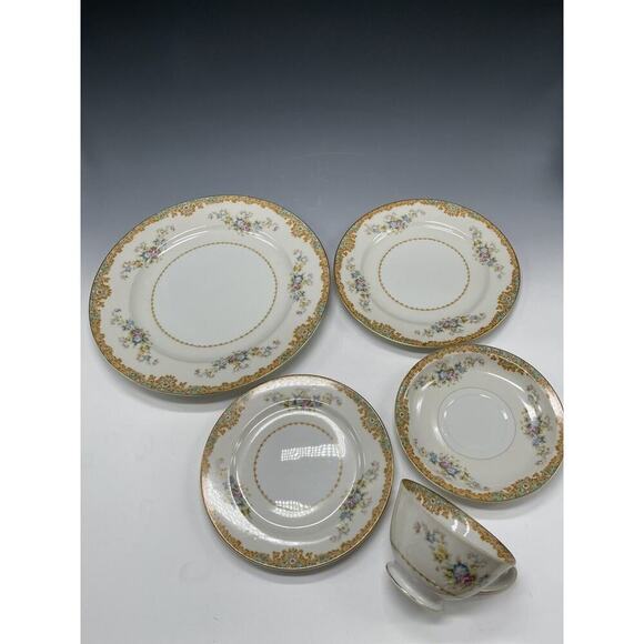 Damars DM Tajimi 5-Pc Place Setting OCCUPIED Japen 1940's Dinnerware - Picture 4 of 13